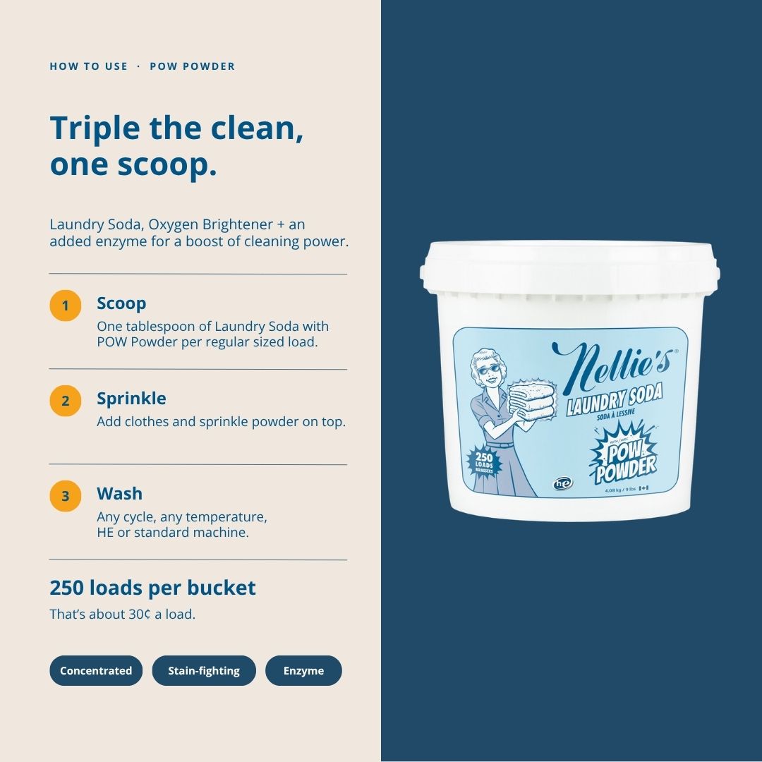 Laundry Soda with POW Powder