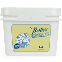 Nellie's Dishwasher Powder 500 scoops in a resealable bulk bucket