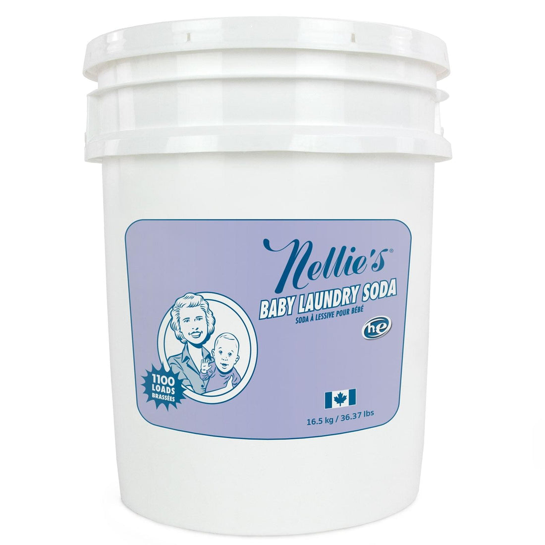 Eco-friendly Baby Laundry Detergent 1100 Loads in a resealable bulk bucket