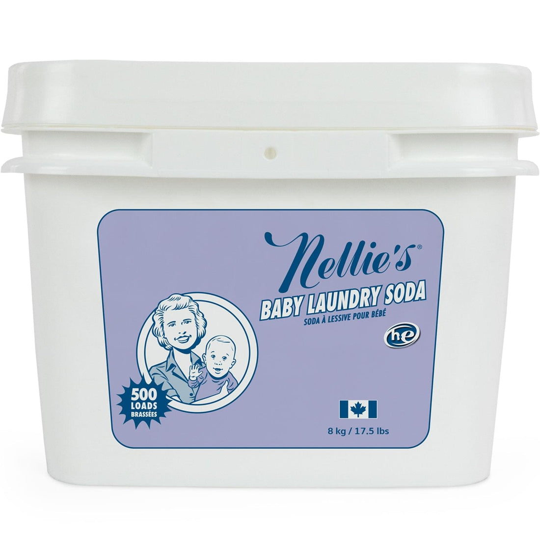 Eco-friendly Baby Laundry Detergent 500 Loads in a resealable bulk bucket