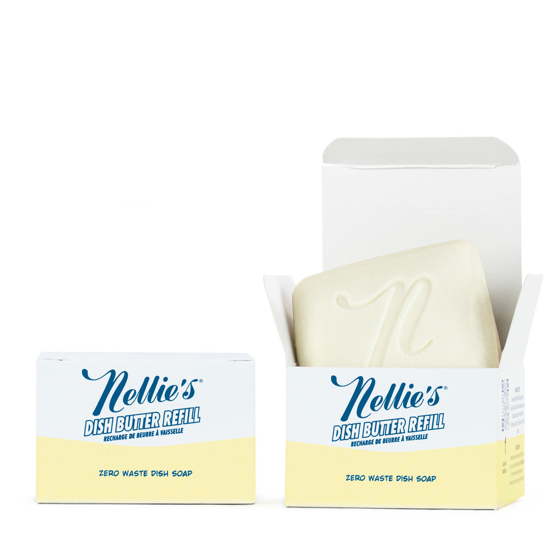 Nellie's Dish Butter Refill 2 pack, against a clean white background
