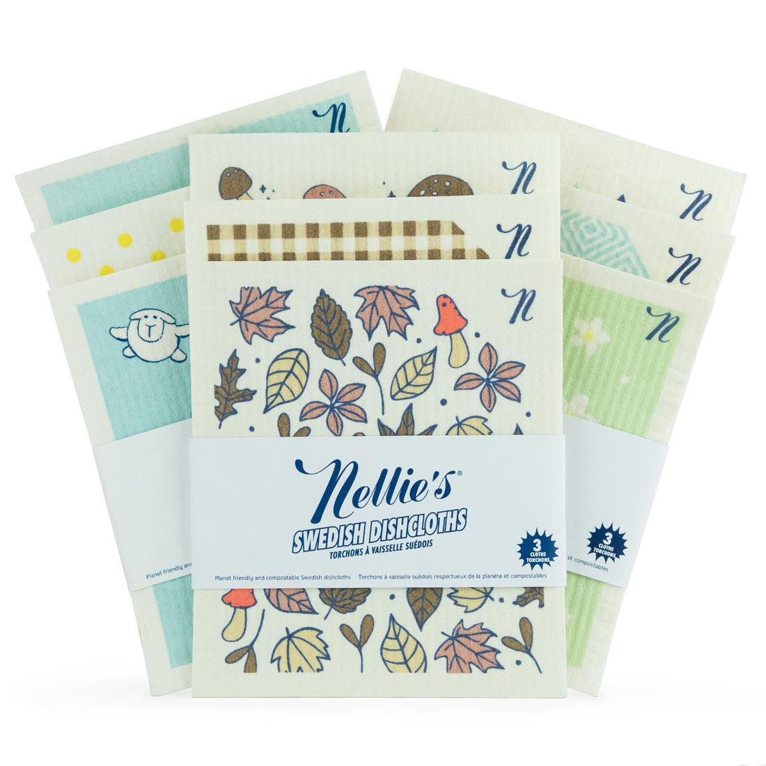 All three editions of Nellie's Swedish Dishcloths