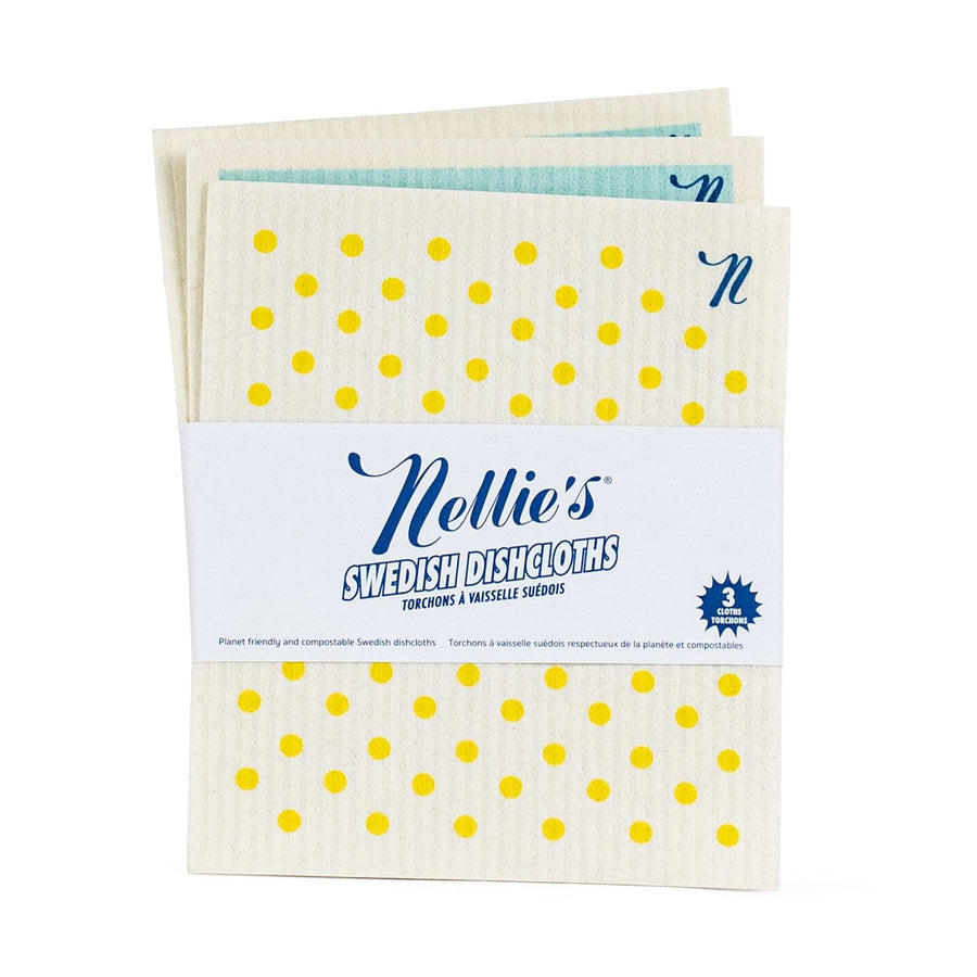 3 Pack of antibacterial and odourless Swedish Dishcloths in 3 unique prints