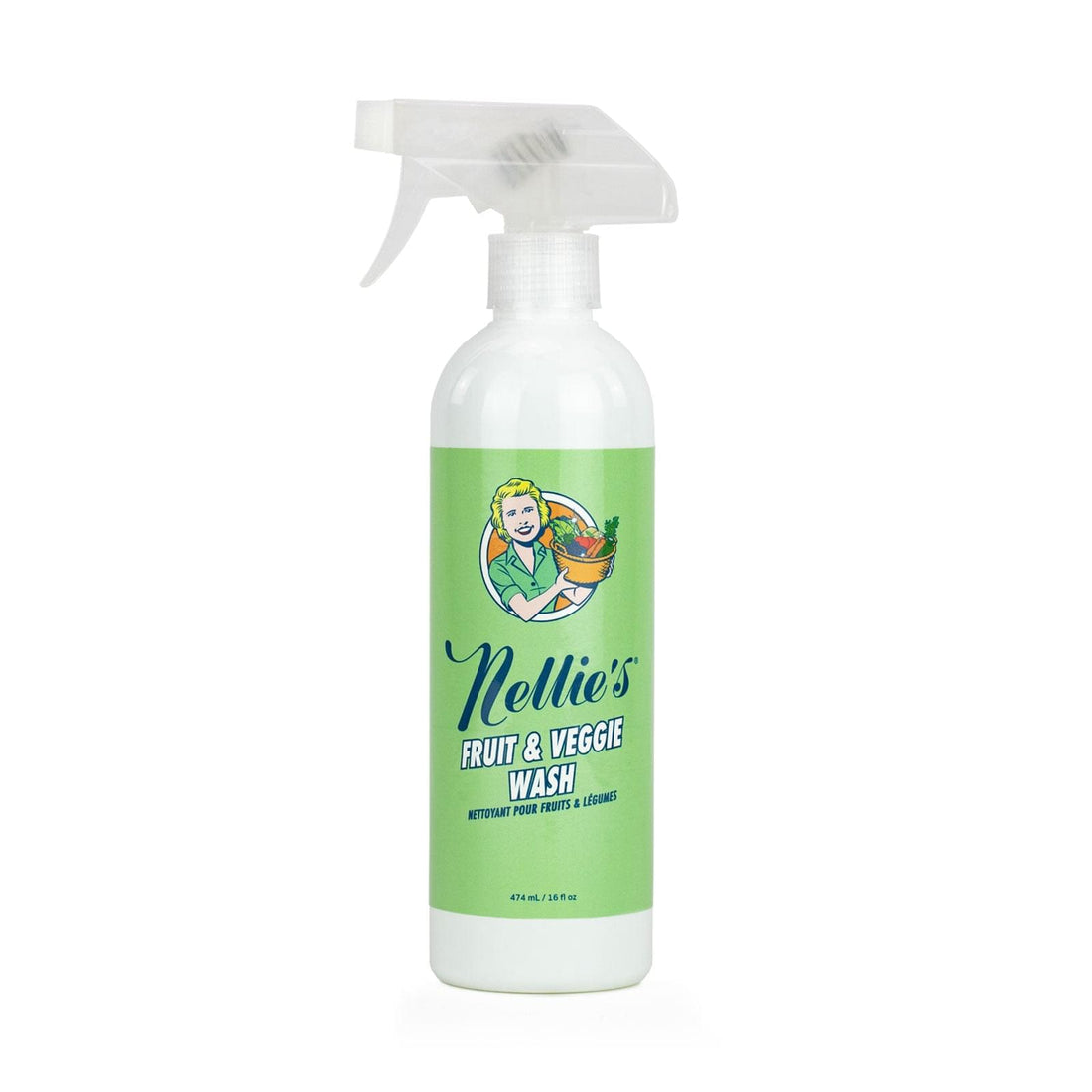 Nellie's Fruit & Veggie Wash against a white background