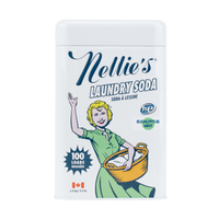 Nellie's Laundry Soda, Eucalyptus Mint scent, on a clean white background.