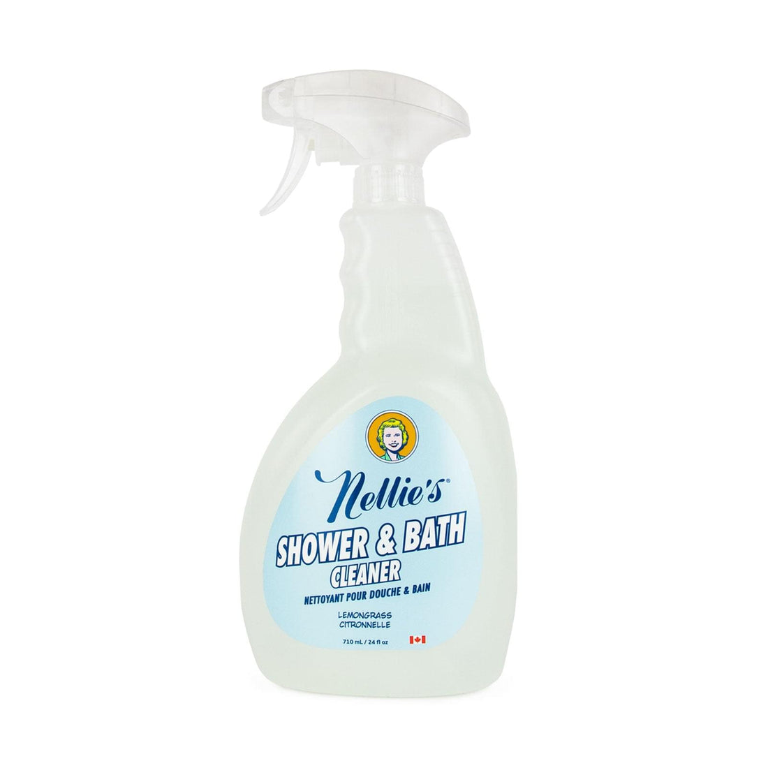 Nellie's Shower & Bath Cleaner against white background