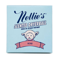 Single dryerball scented with pure rose essential oil