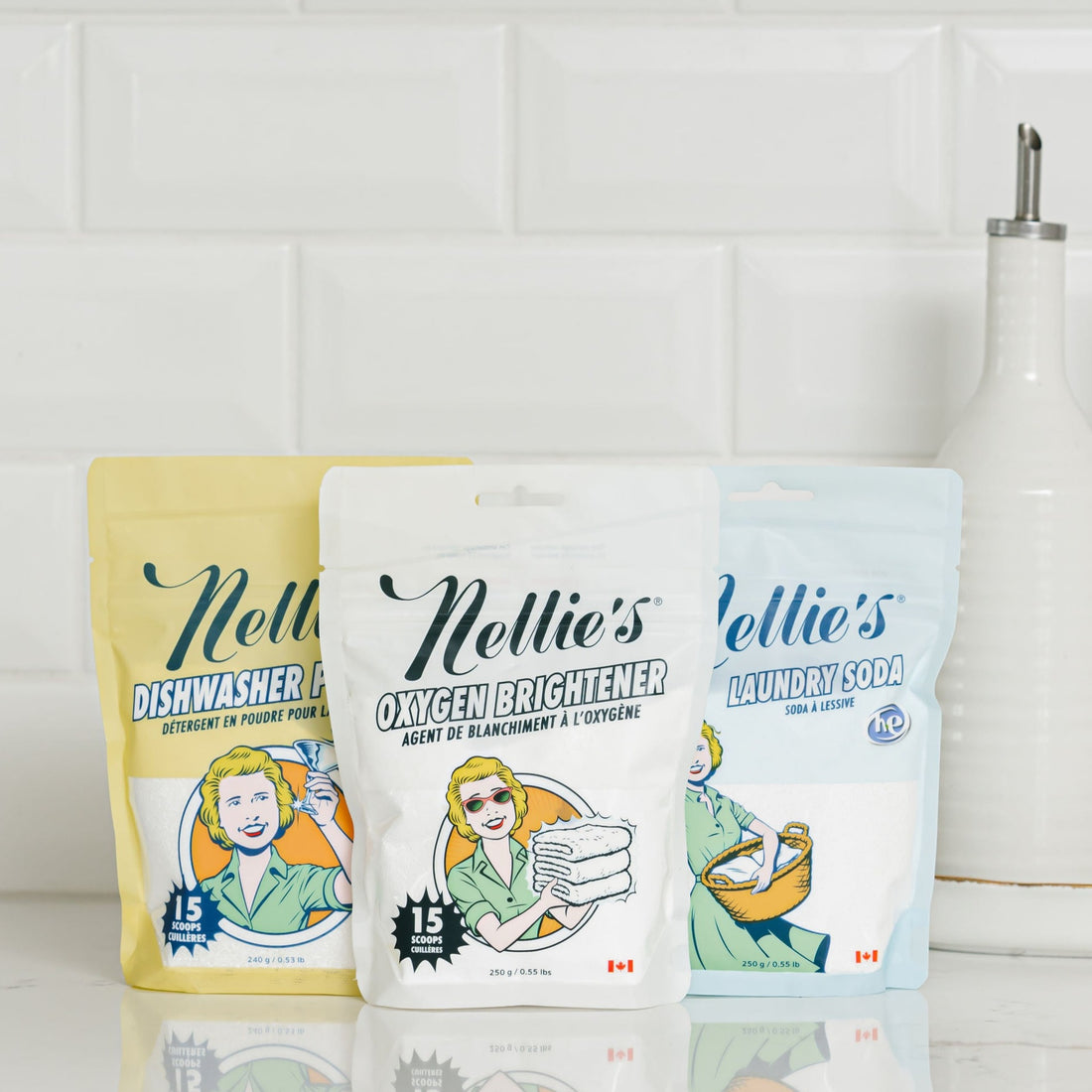 Nellie's Try It Bundle on clean kitchen counter