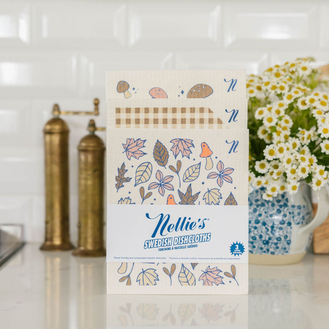 Nellie's Swedish Dishcloths Fall edition, 3 pack