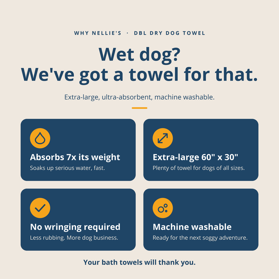 DBL DRY Dog Towel